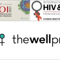 Logos for CROI, The Well Project, and IWHW.