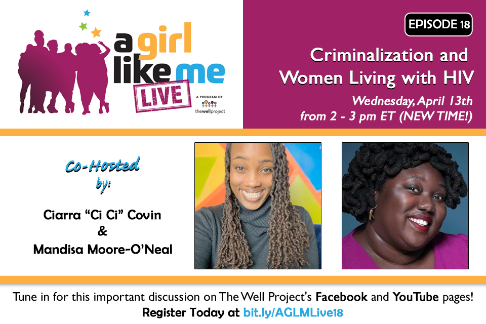 A Girl Like Me LIVE flyer with headshots of Ciarra "Ci Ci" Covin and Mandisa Moore-O'Neal.