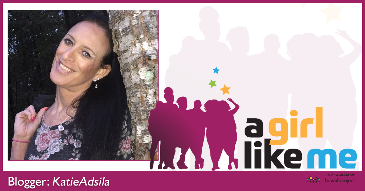 Blogger KatieAdsila and logo for A Girl Like Me.