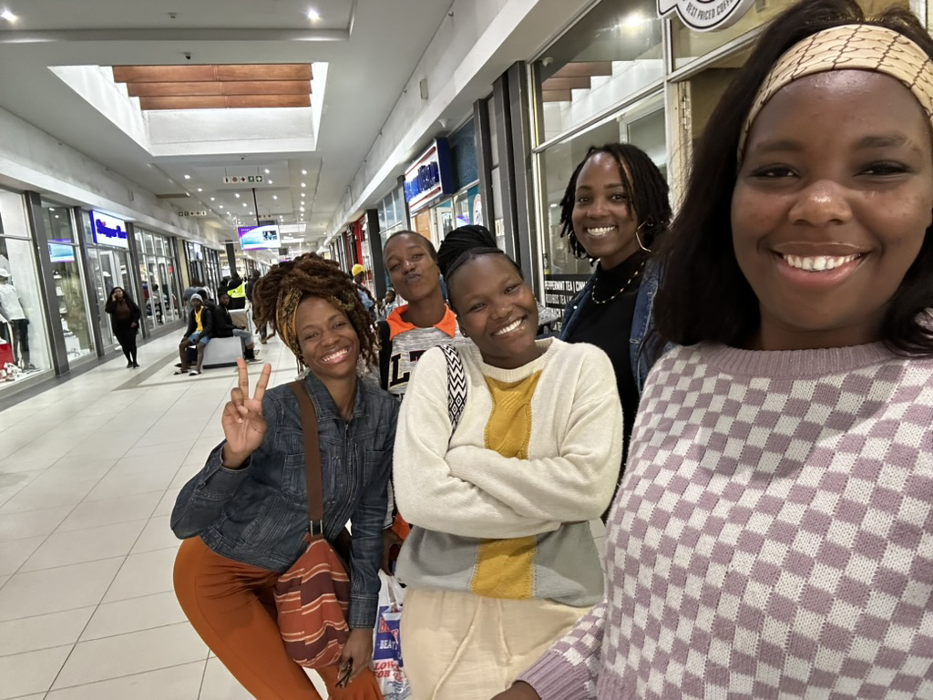 Ciarra "Ci Ci" Covin and others in South Africa.