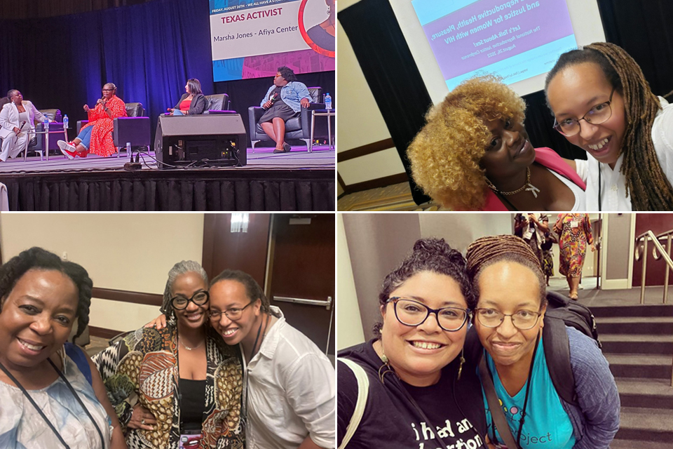 Collage of images from Let's Talk About Sex 2022 conference.