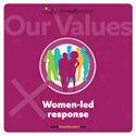 Graphic for women-led response value.