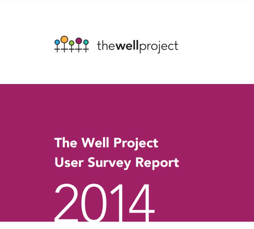 Cover of The Well Project User Survey Report 2014.