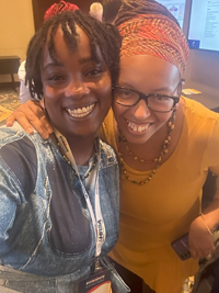 Ciarra &quot;Ci Ci&quot; Covin and Olivia Ford at the 2024 National Ryan White Conference on HIV Care &amp; Treatment.