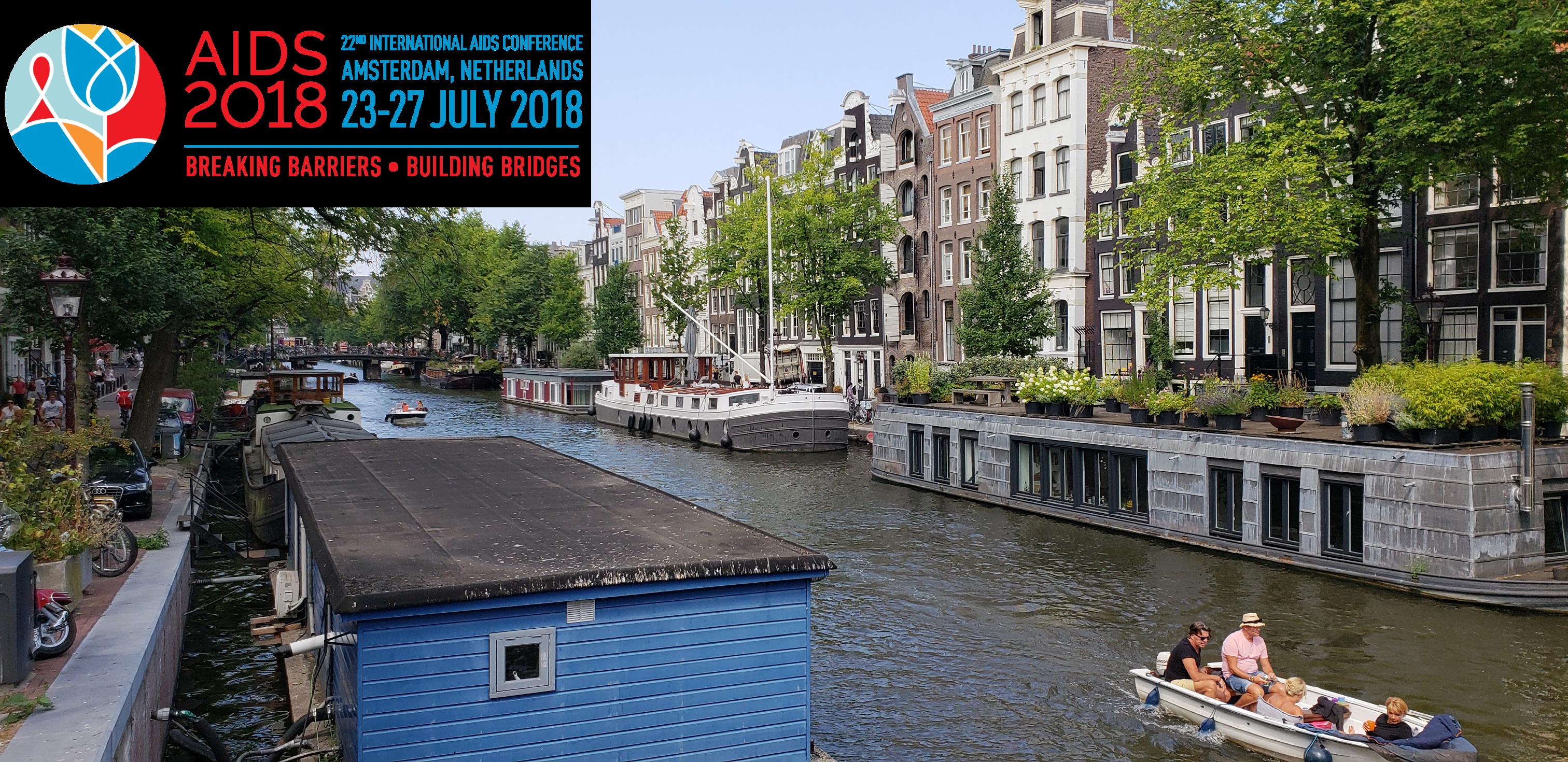 Some buildings near water in Amsterdam.