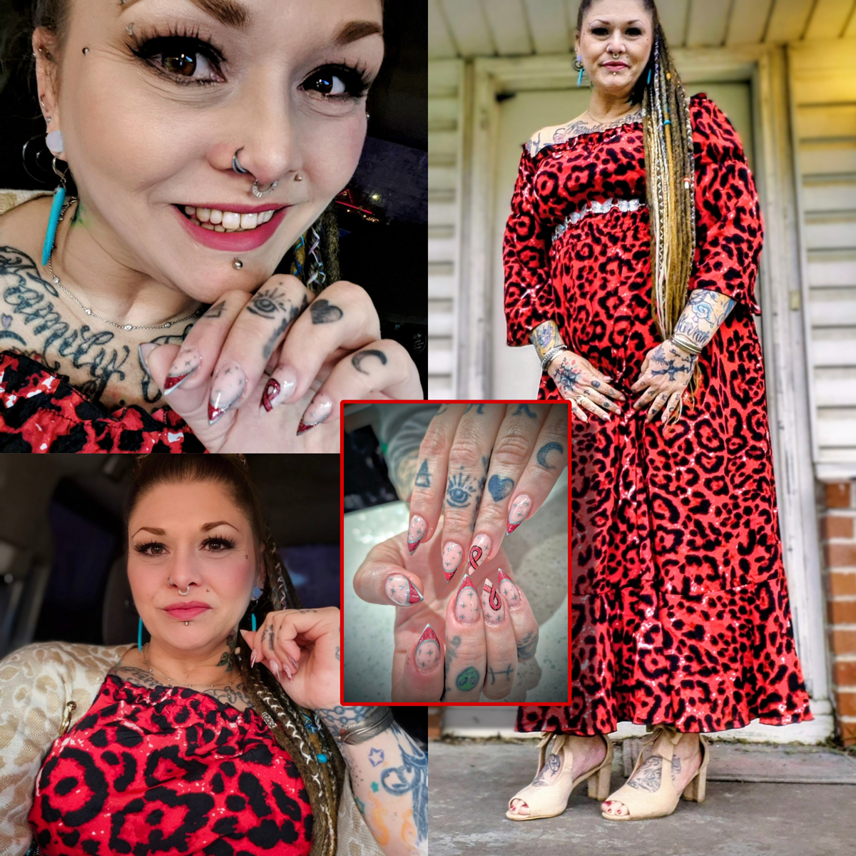 Collage of photos from A Girl Like Me blogger Cupcake80.