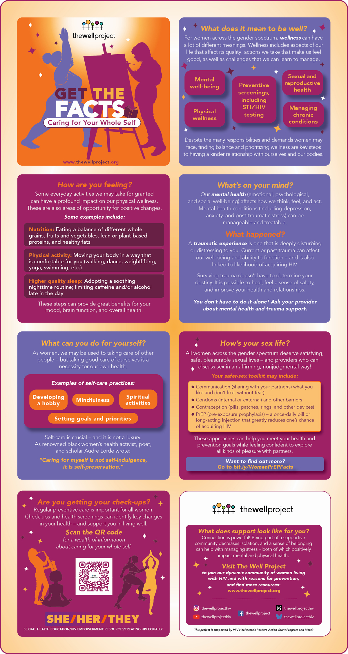 Pamphlet "Get The Facts: Caring for Your Whole Self".