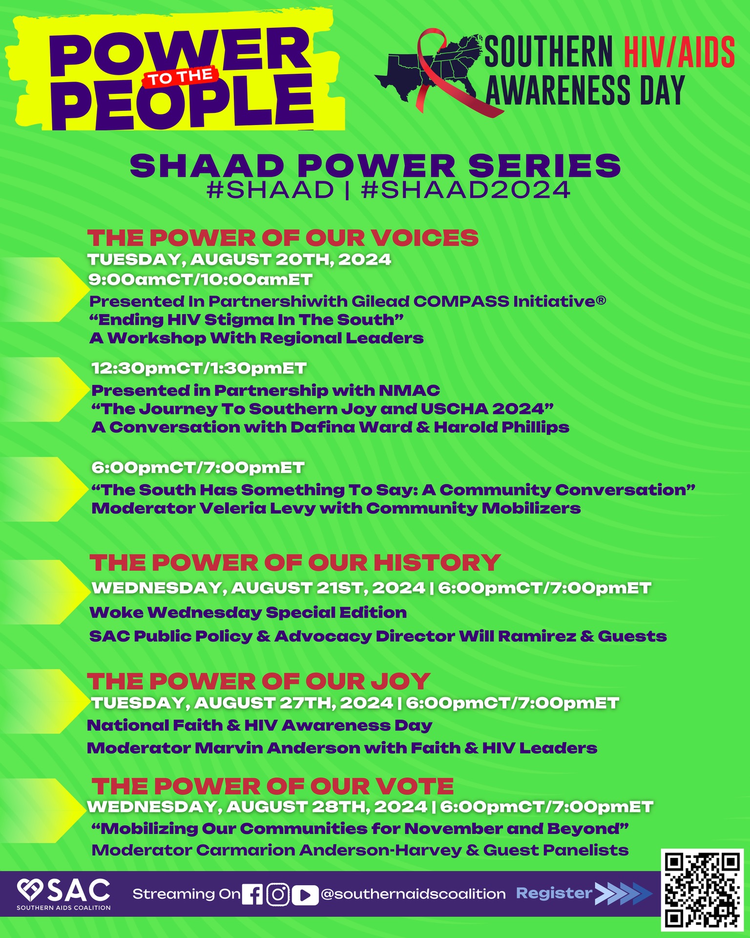 SHAAD Power Series Events.