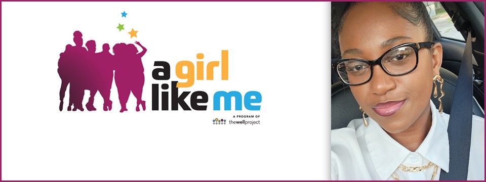 Blogger Justine DD and logo for A Girl Like Me.