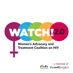 Logo for WATCH 2.0 (Women's Advocacy and Treatment Coalition on HIV).