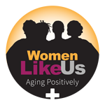 Logo for Women Like Us - Aging Positively.